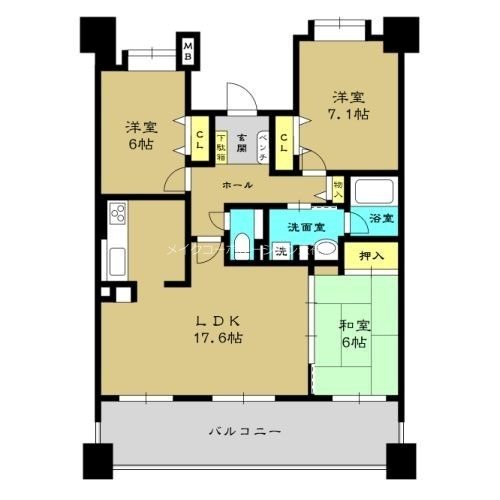 アンピール舞鶴  間取り