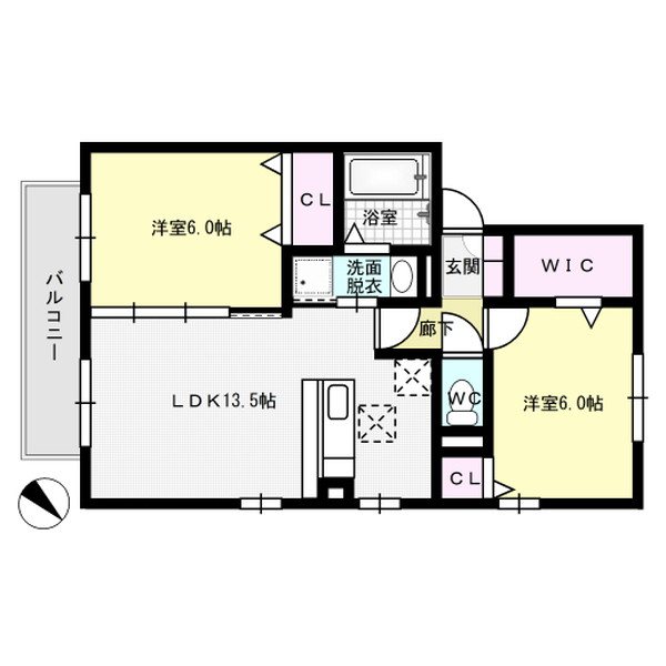 ロイヤルブルーA棟  間取り