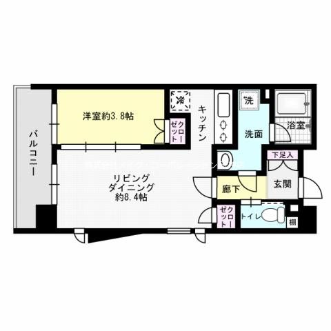 パークアクシス六本松  間取り