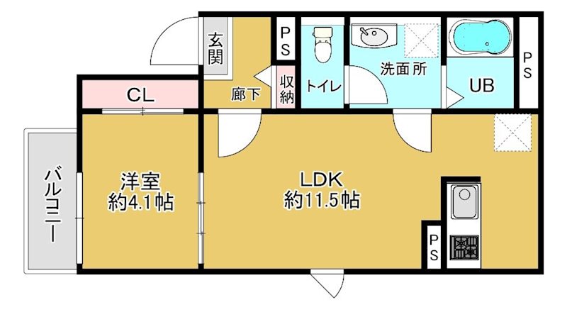 エルモス野芥  間取り