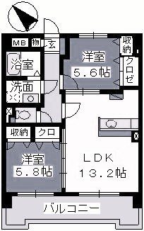サン・ビオ空港通り 間取り