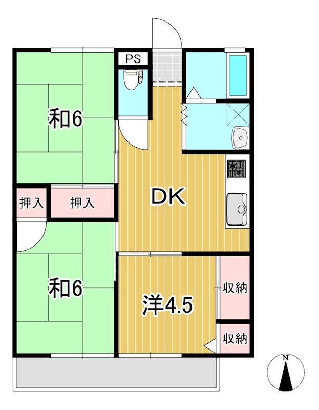 晃ハイツ 間取り