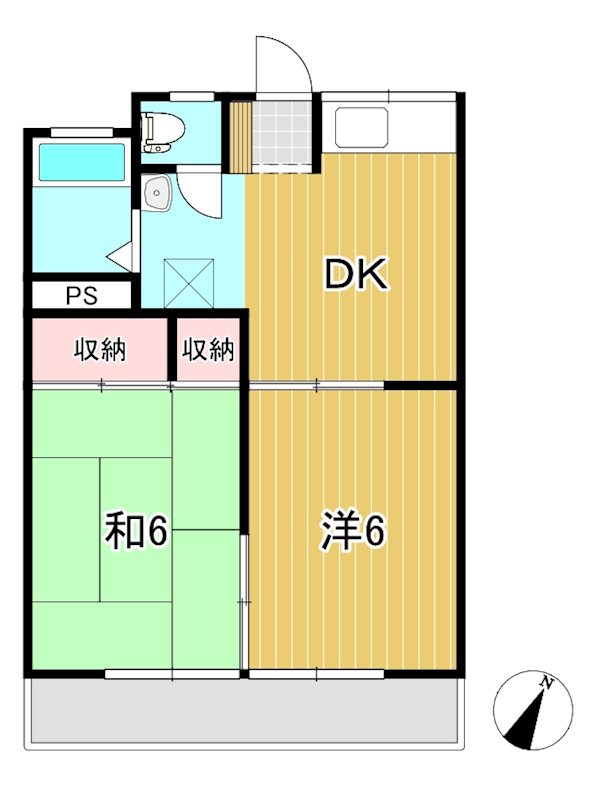コーポ末広５ 間取り