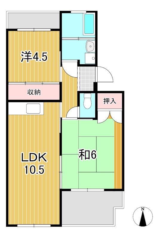 サンハイツ大みか 間取り