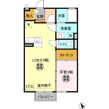 メゾン　グラフォートＤ 間取り
