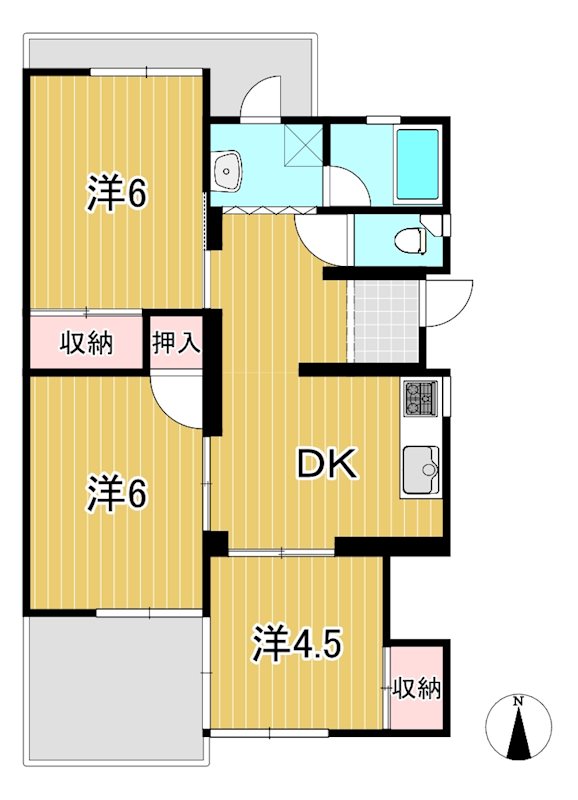 トマトハイツＢ 間取り