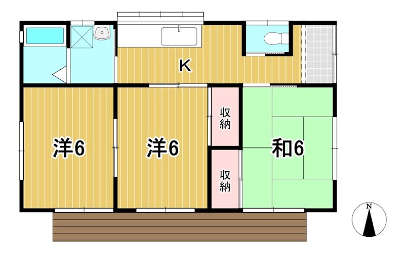 田尻浜戸建　ヘ棟　 間取り