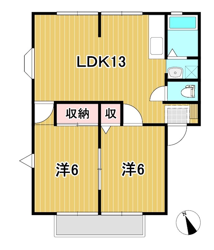 サンビレッジ本宮Ｆ  間取り