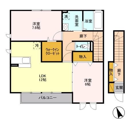 カーサ　ビスタＢ 間取り