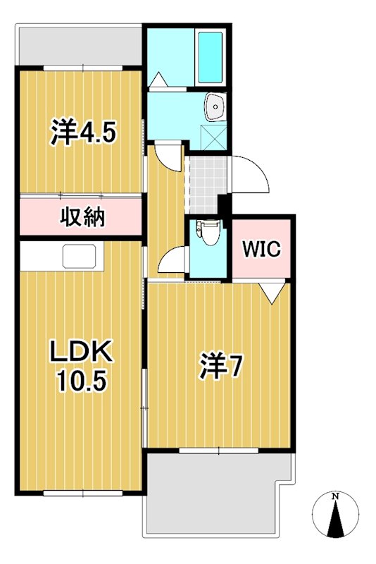 サンハイツ大みか 間取り
