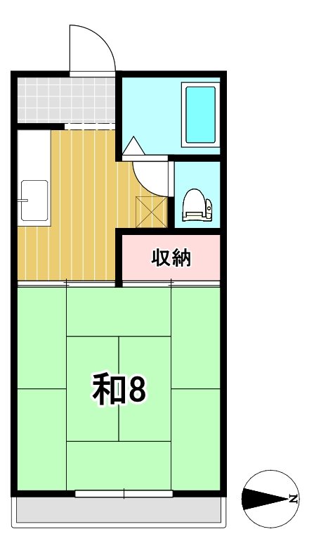 コーポスズキ  間取り