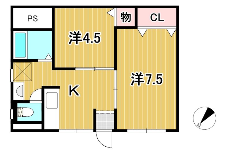 渡辺ハイツ 間取り