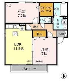 カーサフロレスタＡ 間取り