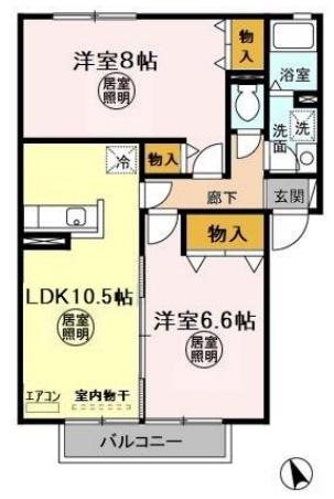 ロイヤルスクエアＡ  間取り