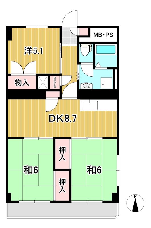 日立ダイヤハイツ 間取り