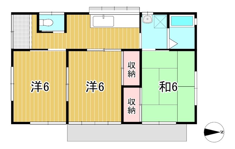 ハシノ作平屋ロ棟 間取り
