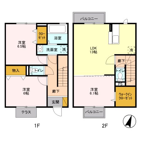 コンフォート大里 間取り