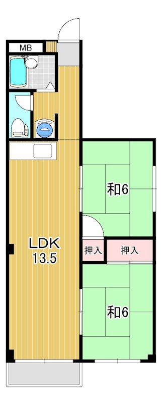 皆川タウンハウス　パート１ 間取り