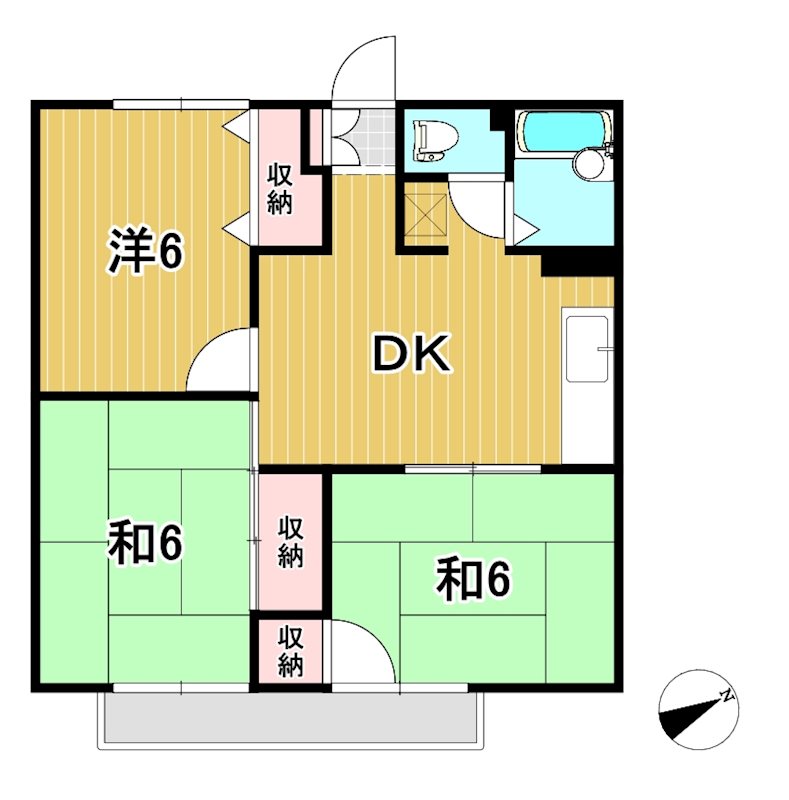 鮎川ハイツ 間取り