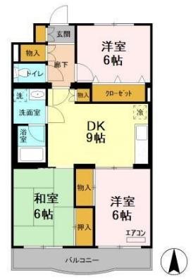 プラムマンション     間取り