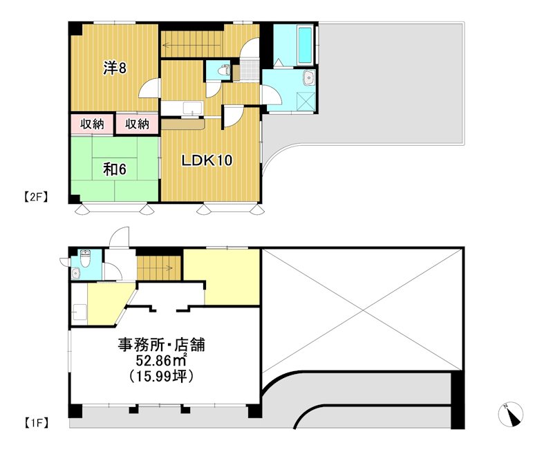 十王町駅前テナント 間取り