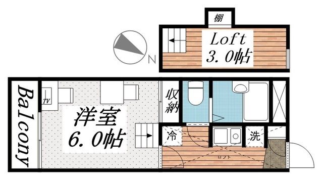 河原子レジデンス 間取り