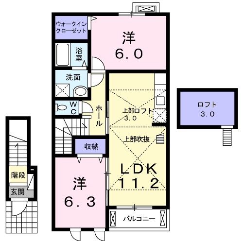 Ｋ’ｓル・クープルⅣ 間取り