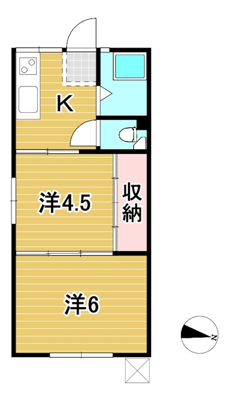 長山アパート 間取り