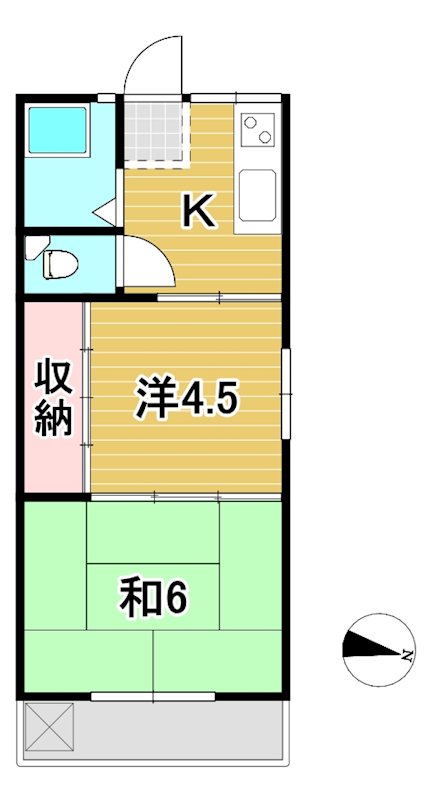 長山アパート 間取り