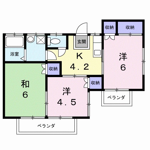 コーポ原の内 間取り