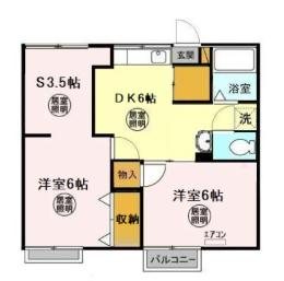 第2十王堂ハイツ 間取り