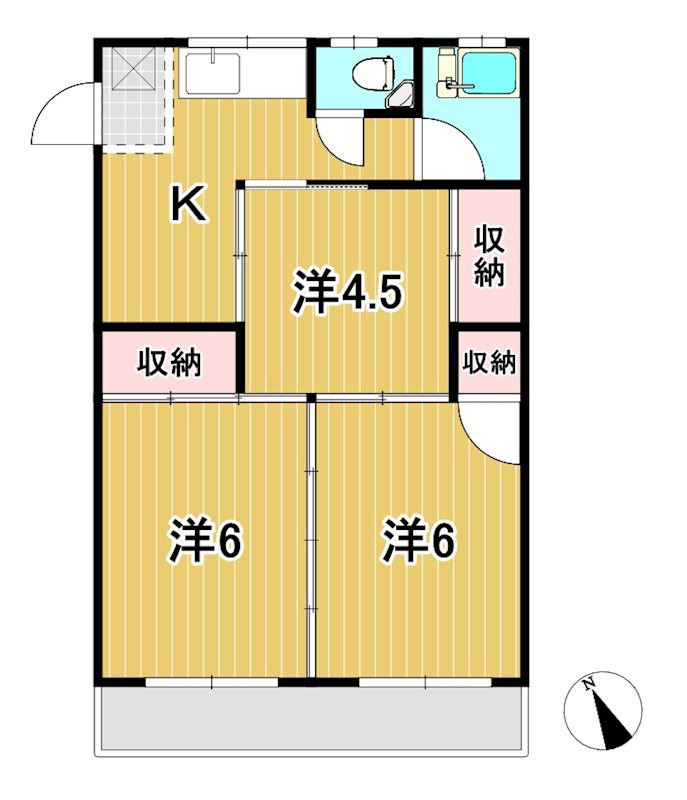 長山ハイツ（西） 間取り