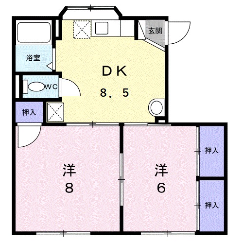 グリーンハイツＡ 間取り