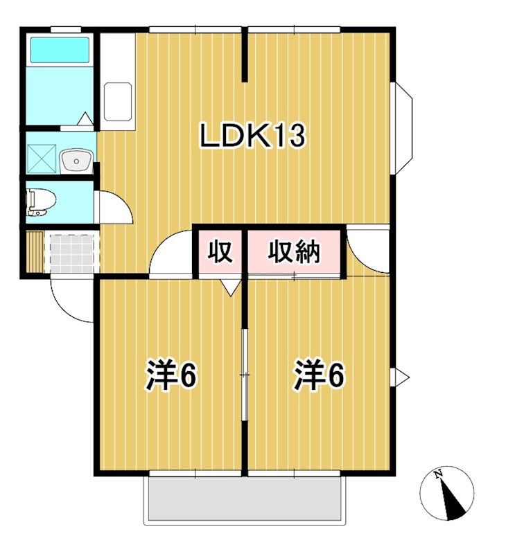 サンビレッジ本宮G 間取り