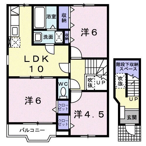 アンソレイエⅠ 間取り