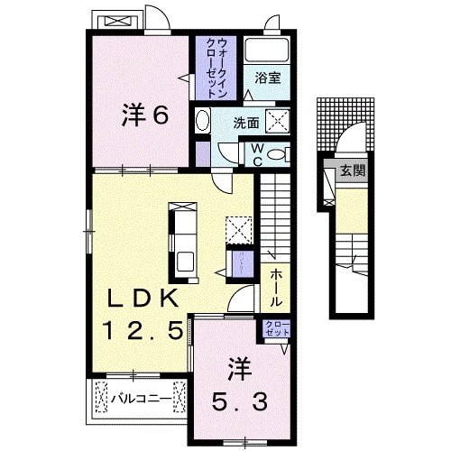 コンフォール　Ａ 間取り