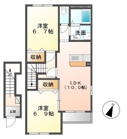 ラヴィータⅡ 間取り