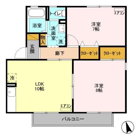第3十王堂ハイツ 間取り