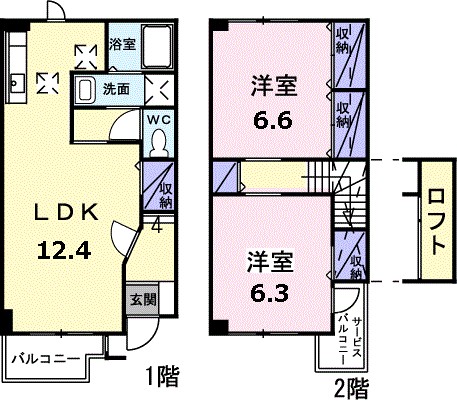 プラティークＢ 間取り