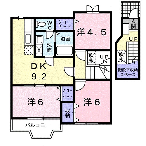 アンソレイエⅡ 間取り