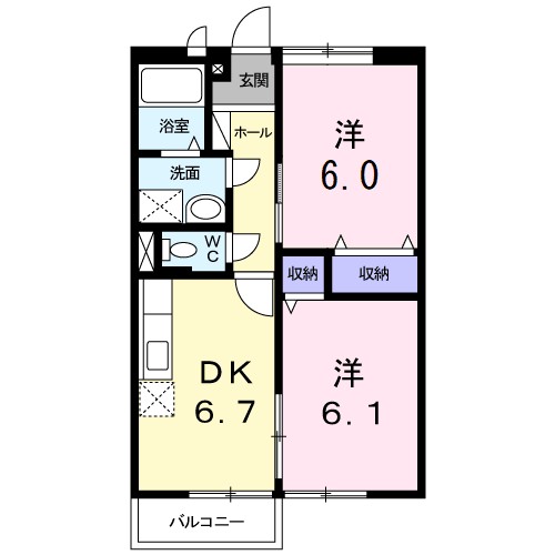 メゾンエレガントⅡ 間取り