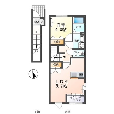 仮）日立市金沢町2丁目新築アパート 間取り