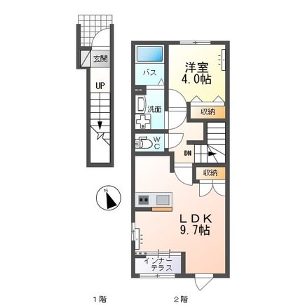 仮）日立市金沢町2丁目新築アパート 間取り