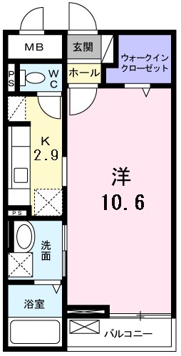 レジデンス若葉Ⅱ 間取り
