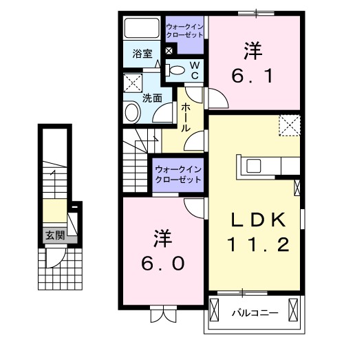 エスパソ諏訪Ⅱ 間取り