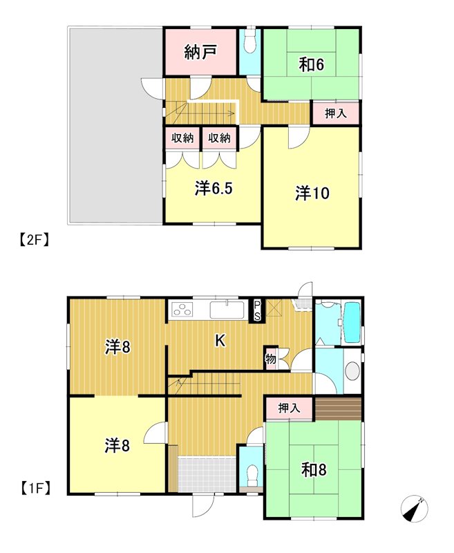 鮎川町6丁目戸建て 間取り