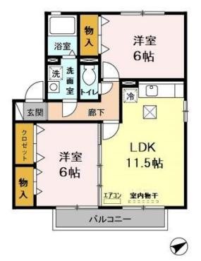 カーサフロレスタB 間取り
