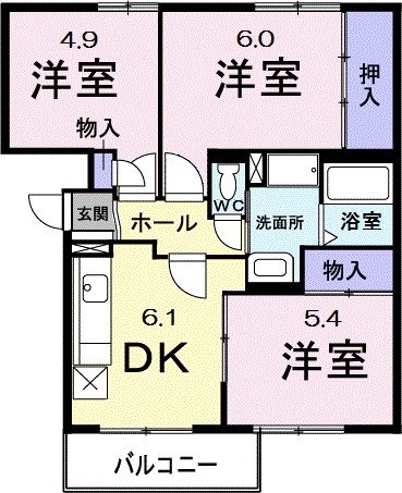 コストバールΙ 間取り