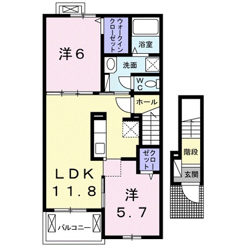 コンフォール　Ｂ 間取り