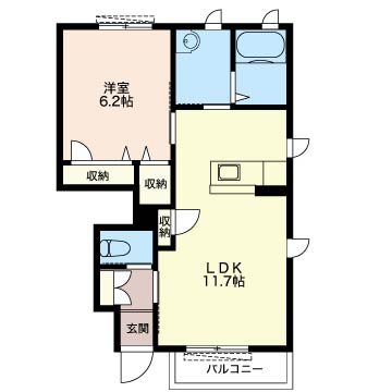 プレミールシェソワＡ 間取り